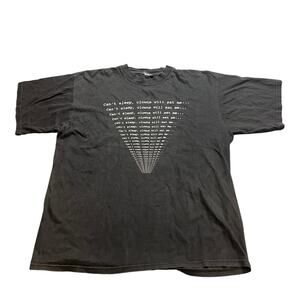 Vintage Y2K Can’t sleep, clown will eat‎ me Alice Cooper lyrics simpsons shirt L